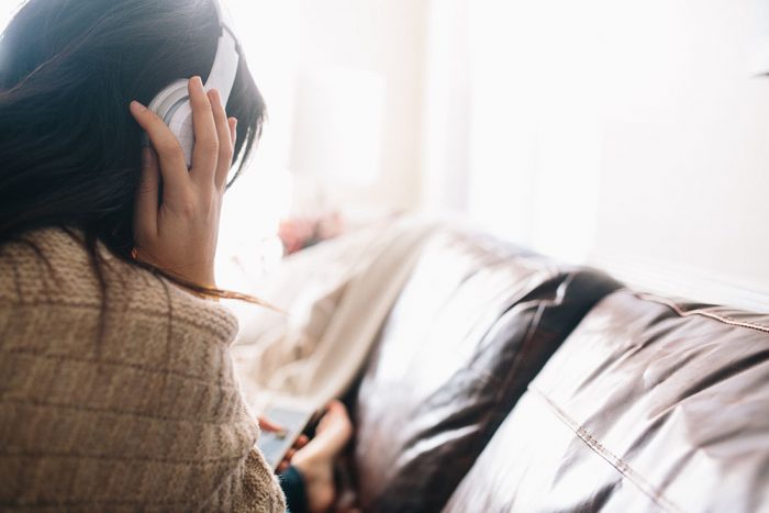 listening to music