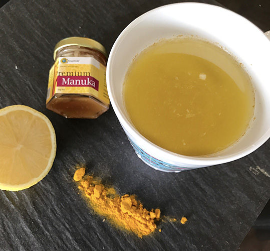 Warm Lemon Water with Turmeric